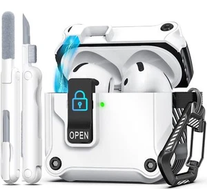 AirPods 4th Gen Case, Full Drop Protection Auto Pop-Up Lid and Lock Design - Picture 1 of 5