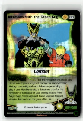 Dragon Ball Z TCG Interview with the Green Guy Colossal Redemption Promo Score - Image 1 of 2