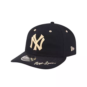 Polo Ralph Lauren Navy NY Yankees New Era Retro 9FIFTY Strapback Hat Cap New - Picture 1 of 5