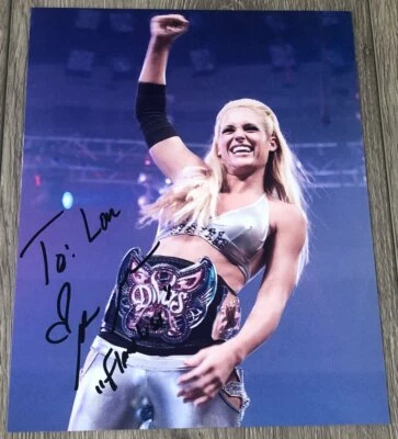 FOTO H 8x10 autógrafo firmado por Michelle Mccool WWE DIVAS RAW con PRUEBA Foto 1 de 2