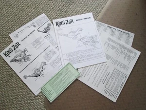 IDEAL KING ZOR REPAIR MANUAL, INSTRUCTIONS, WARRANTY, GUARANTEE CARD DEALER LIST - Picture 1 of 1