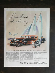 Dodge Six & Eight 1932 de colección página completa anuncio original 424 - Imagen 1 de 1