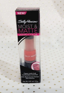 Sally Hansen MOIST & MATTE Liquid Lip Color Lipstick SHANTUNG Peach Shade  .07oz