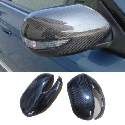 Cubiertas de espejo retrovisor con cinta de fibra de carbono para 08-10 Subaru Impreza WRX STi Hatchback Foto 1 de 4