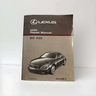 Lexus SC-430 2005 OEM Shop Service Repair Manual DIY Maintenance Guide Engine AC - Image 1 of 4