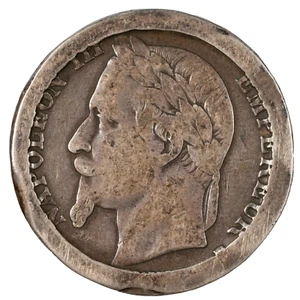 France - 5 Francs - 1867 - Silver .900 - Picture 1 of 4