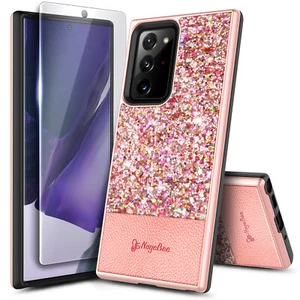 For Samsung Galaxy S21+ / S21 Ultra 5G, Glitter Case Cover + Screen Protector - Picture 1 of 6