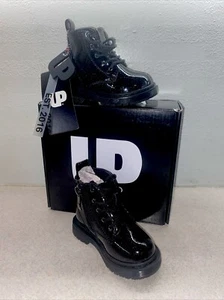 Ground Up Ankle Boots Girls Sz 5 Black Glitter NIB - Picture 1 of 7