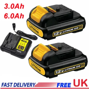 10.8V 12V 3Ah 6.0A Battery for Dewalt DCB120 DCB127 DCB121 DCB123 DCB125 Charger - Picture 1 of 21