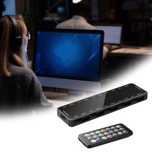 Customizable PC Fan Controller 10 Port ARGB PWM Hub with Remote for Gamers - Photo 1/10