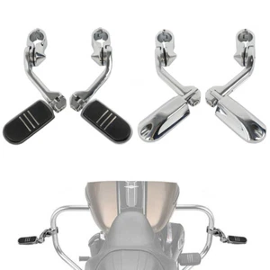 32mm 1.25" Cromado Carretera Motor Protector Pie Clavija Cash Bar Parachoques Clavija Abrazaderas - Imagen 1 de 18