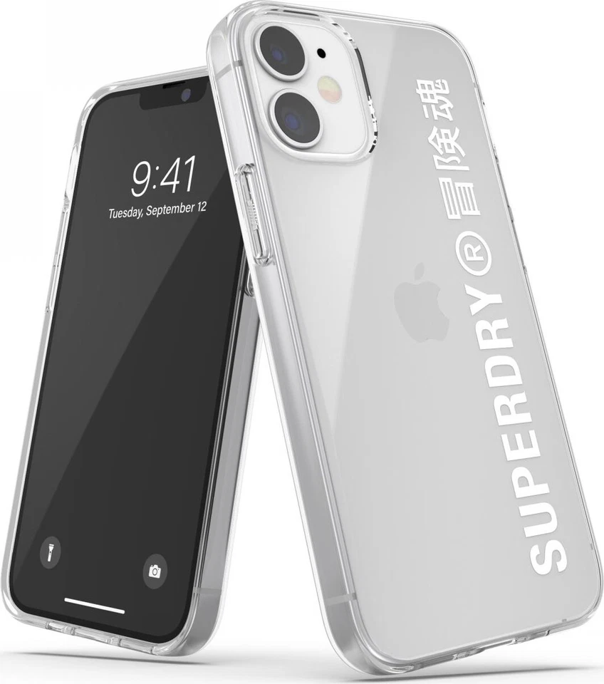 Superdry Cover Custodia Smarphone Superdry Clear Iphone 12 Mini White 42593
