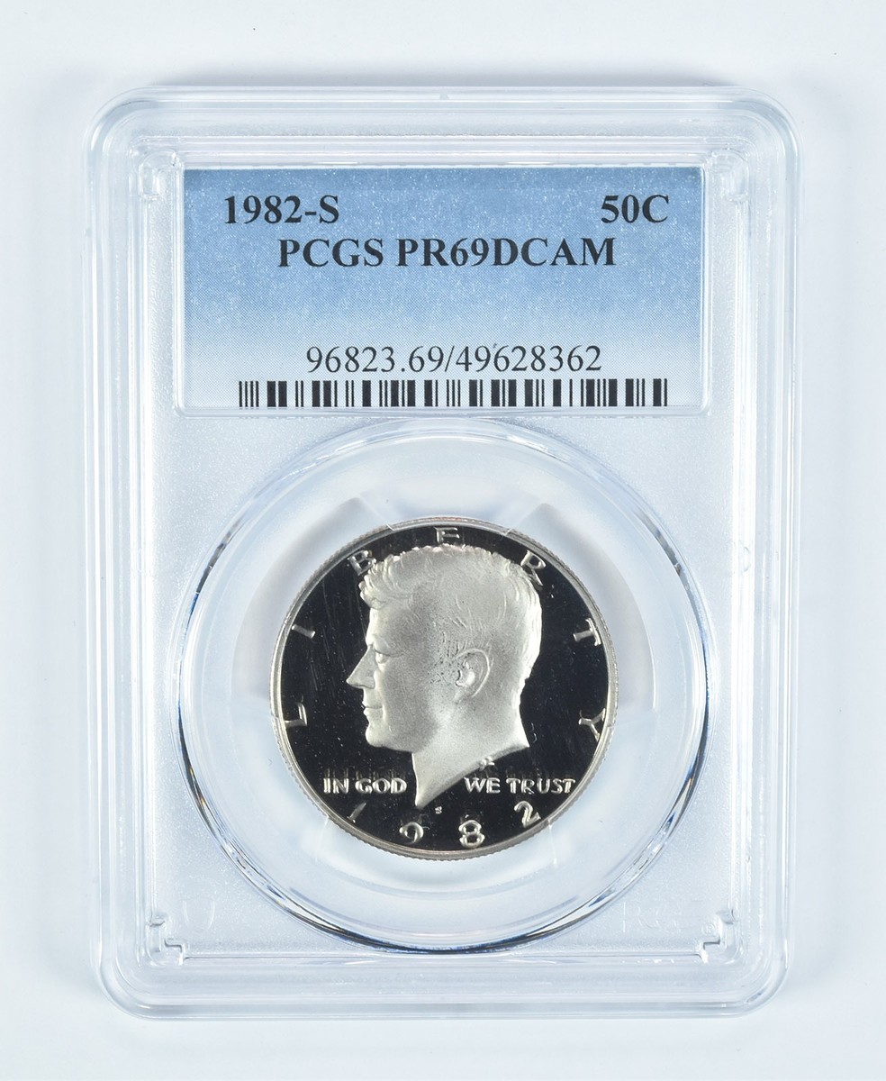 1982 プルーフ　ハーフダラー　PF69 1982 Proof PCGS Certified Kennedy US Half Dollars (1964-Now