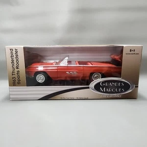 Ertl Grandes Marques 1963 Ford Thunderbird Sports Roadster Red 1:18 Diecast - Picture 1 of 10