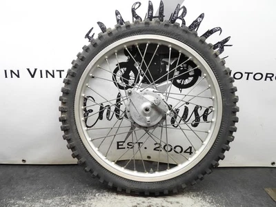 1975 Hodaka Super Rat roda dianteira completa #39 2903 - Imagem 1 de 4