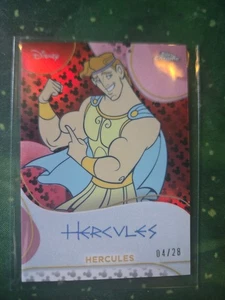 2025 Topps Chrome Disney Hercules Facsimile Auto Mickey Mouse Refractor /28 - Picture 1 of 2