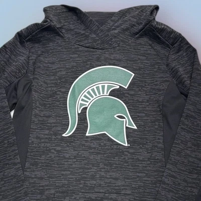 MICHIGAN STATE SPARTANS Women’s Medium Black Hoodie Sweatshirt - Image 1 of 4