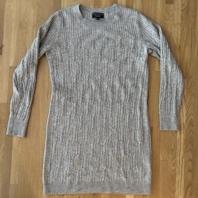 Vestido Suéter Banana Republic Filpucci Manga Larga Cuello Redondo Grande Gris Preparación Lana Foto 1 de 4