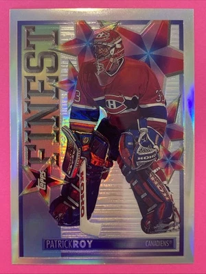 1995-96 Topps Mystery Finest Refractor #M22 Patrick Roy Montreal Raro Paralelo Foto 1 de 2