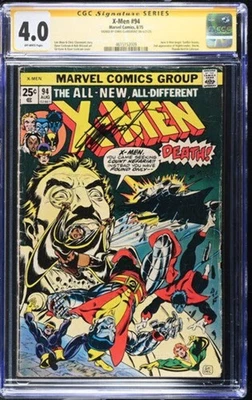X-Men #94 1975, Signed by Chris Claremont, CGC SS 4.0 - Image 1 of 2