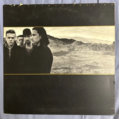 U2 The Joshua Tree Gatefold OG Lyrics Poster Island Records 90581-1 LP Very Good - Image 1 of 4