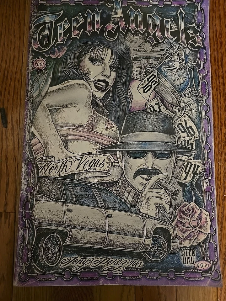 Teen Angels Jumbo Rare Magazine In Great Condition Prison Art Chicano Style 1997 Foto 1 de 1