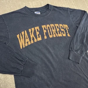 Vintage Wake Forest Demon Deacons Shirt Adult Small Soccer Football NCAA Gildan - Picture 1 of 7