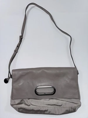 Bolso de hombro bandolera plegable de nailon de cuero topo Skagen Denmark Foto 1 de 4