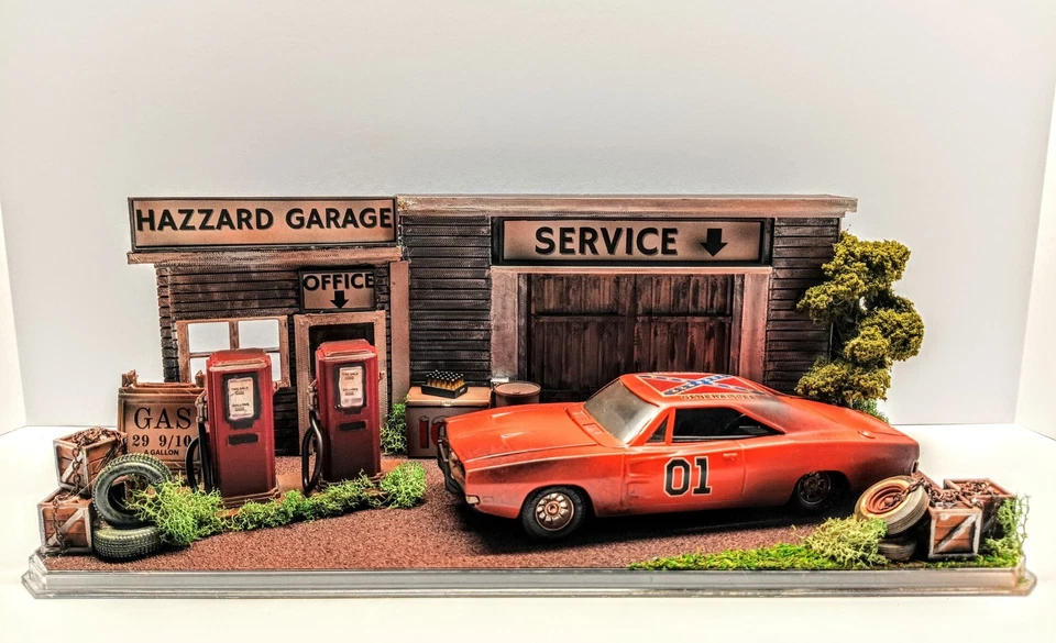 Exhibición de diorama personalizada coleccionable 1/25 diecast general lee-dukes of hazzard Foto 1 de 4