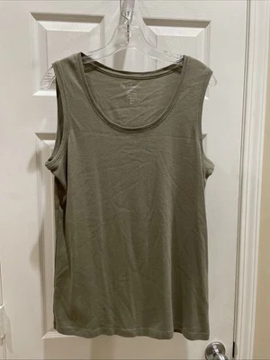 Chicos 华丽背心,尺寸 2 无袖背心圆领,漂亮绿色 — 第 1/3 张图片