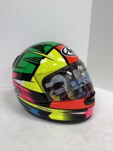 Arai Regent-X Rock Helmet Red/Yellow/Green Medium - DAMAGED - Picture 1 of 13