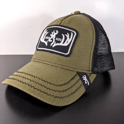 Browning производительность охоты OD зеленый тяжелый холст водитель грузовика крышка бейсболки - Изображение 1 из 4