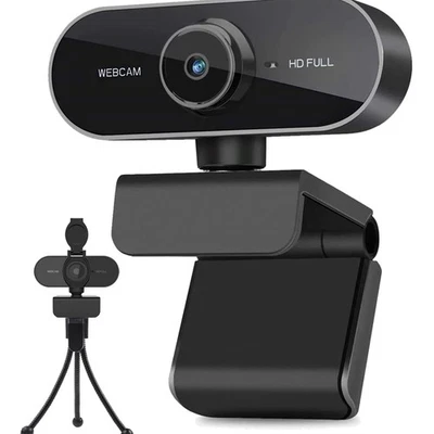 Webcam mit Mikrofon Stativ HD 1080P Universal für PC Laptop Desktop - Bild 1 von 4