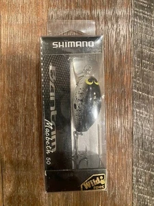Shimano Bantam Macbeth 50 Crank Bait Black/White Rare Color NEW in Package - Picture 1 of 6
