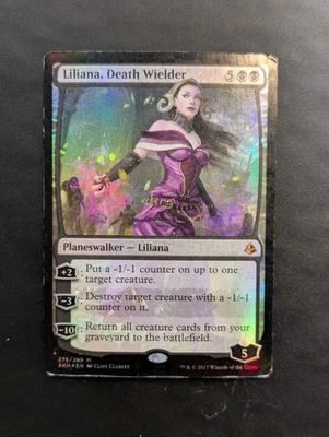 FOIL Liliana, Death Wielder Amonkhet AKH MTG 275 -MP/HP - Image 1 of 2