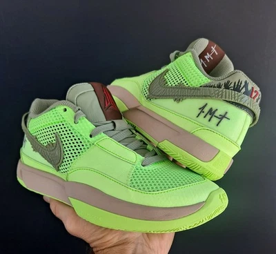 Nike JA 1 NRG MORANT Zombie Men/Boys 5.5  Neon Green Black Walking Dead Red Grey - Image 1 of 4