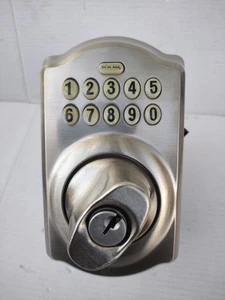 Schlage BE365 CAM 626 Tastenschloss Schlüsselloses Türöffnungssystem Satin Chrom *OHNE SCHLÜSSEL* LESEN - Bild 1 von 8