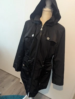 Anne Klein black rain coat women's size to large - Image 1 of 4