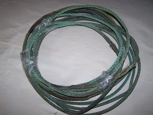 Approximately 50' Of Vintage, Copper Ground Barn Lightning Rod Wire 3/8" - Picture 1 of 2
