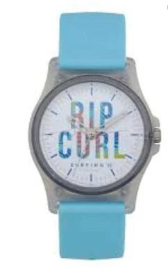 RELOJ DE SILICONA RIP CURL REVEVELSTOKE Impermeable Reloj de Surf Nuevo - A3189G Azul Bebé Foto 1 de 3