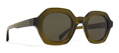 Gafas de sol unisex Mykita TESHI C PERIDOT - PLATA/VERDE CRUDO SÓLIDO 47/17/0 Foto 1 de 2