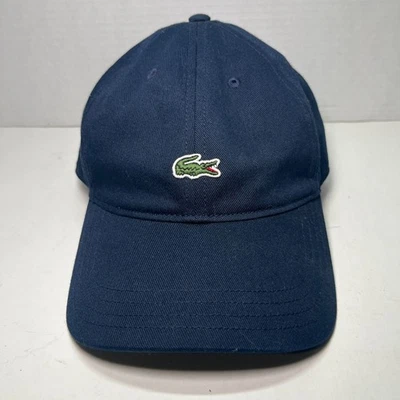 Gorra Lacoste Gorra Correa Trasera Talla Única Azul Marino Logo Cocodrilo Unisex Usada en Excelente Condición Usada 1x Foto 1 de 4