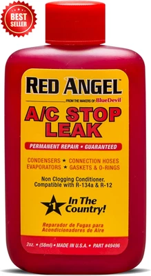 Red Angel 49496 空调停止泄漏 2 盎司空调密封剂适用于 R-134a 系统 — 第 1/4 张图片