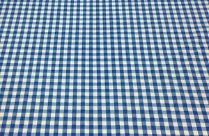 SPEKTRUM KABINE BLAU UND CREME KARIERT STREIFEN MÖBELSTOFF YARD 54" BREIT - Bild 1 von 5
