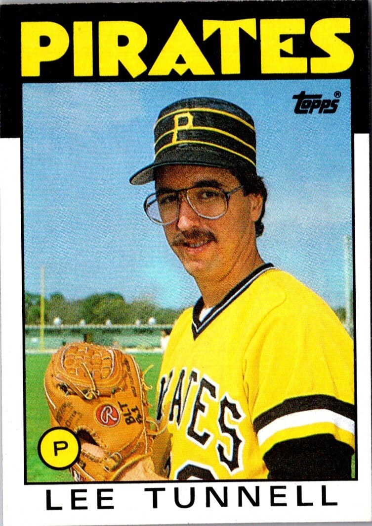 1986 Topps Lee Tunnell #161 Pittsburgh Pirates Baseball Card