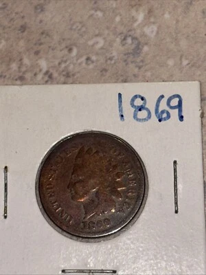 1869 Indian Head Cent, Vibrant,  Beautiful Sought After! - Image 1 of 2