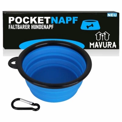 Pocketnapf Plegables Comedero para Perro Bebedero Tazón Silicona - Imagen 1 de 4