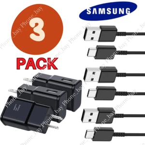 Adaptive Fast Wall Charger Type C Cable For Samsung Galaxy A12 A32 A42 A52 A72 - Picture 1 of 11
