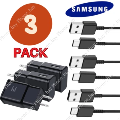 Cable Cargador de Pared Rápido Adaptable Tipo C para Samsung Galaxy A12 A32 A42 A52 A72 Foto 1 de 4