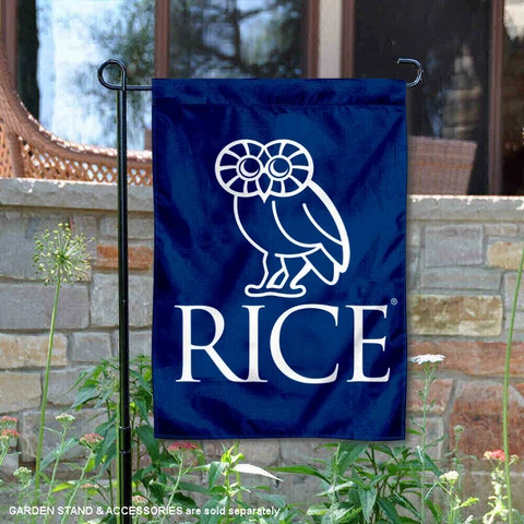Rice Owls Crest Owl Garden Flag and Yard Banner Cover